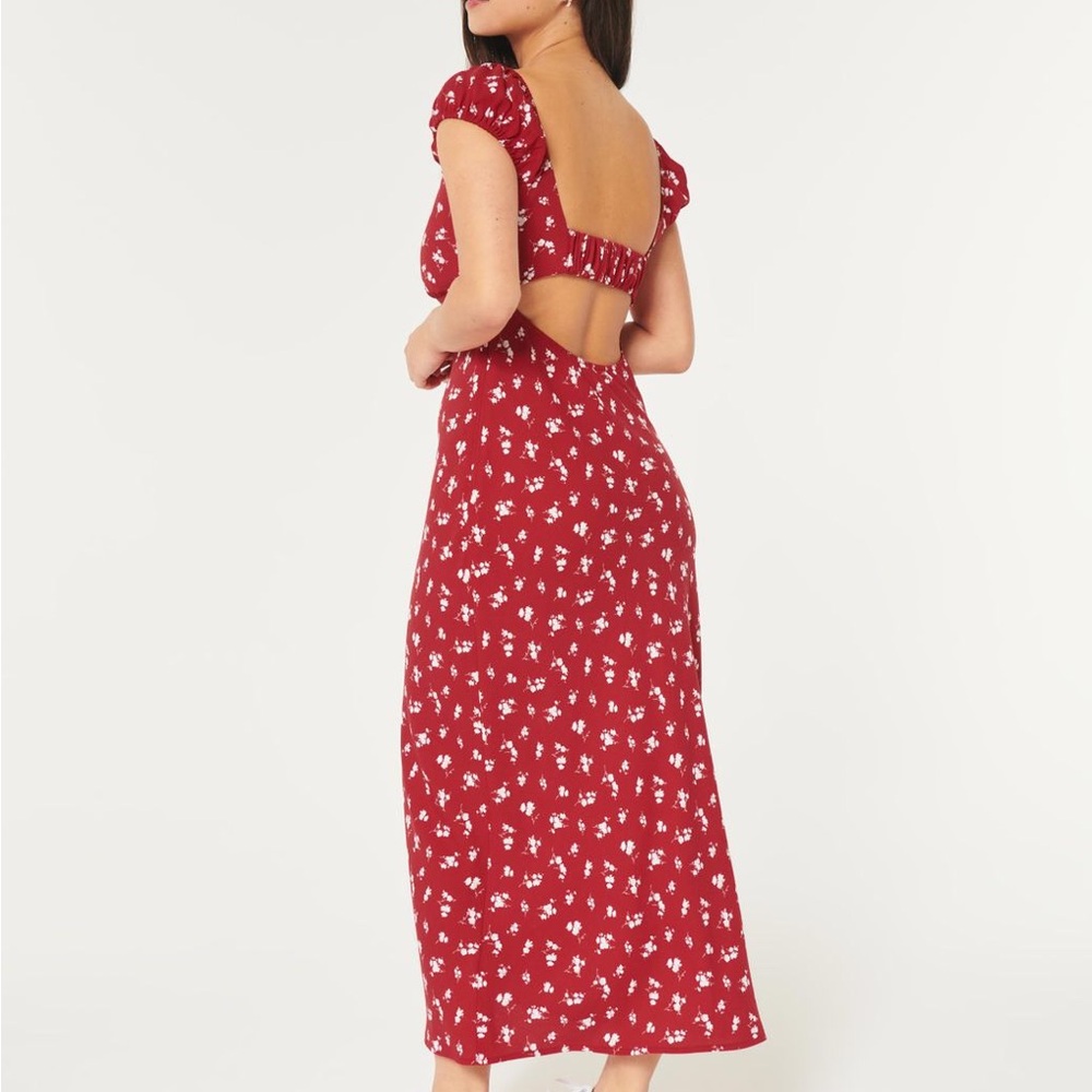 Red Floral Women's Dress